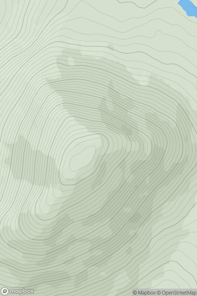 Thumbnail image for Beinn a' Chaolais [Jura, Scarba and Colonsay] showing contour plot for surrounding peak